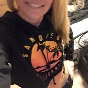 San Diego cropped hoodie - NWOT (tried on/worn only for this pic)